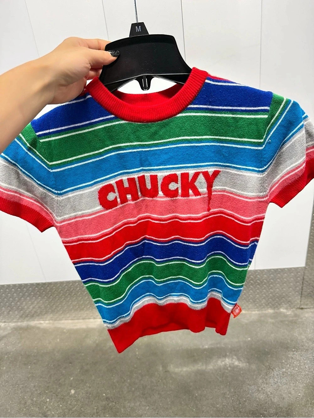 Universal Studios Halloween Horror Nights Chucky Striped Knit Sweater Striped